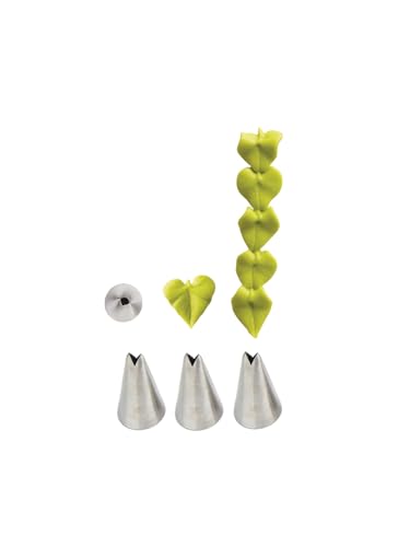 Leaf Piping Tip #352, 3-Piece Set – Create Stunning Leaves and Elegant Floral Embellishments