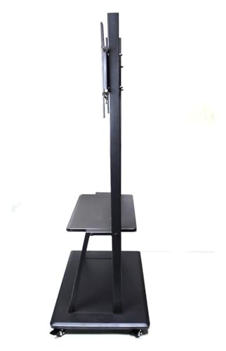 Soporte móvil para TV con ruedas y estantes ajustable en altura miniatura 3