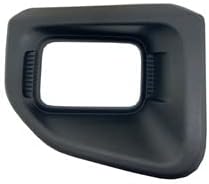 DAT AUTO PARTS Front Right Passenger Side Fog Light Hole Cover Bezel Trim Molding Insert Replacement For 2020-2022 Ford F450 F550 Super Duty Pickup Truck Black Textured Plastic FO1039219 LC3Z17C754AA