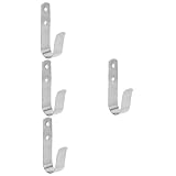 JECOMPRIS 4piezas Ganchos De Pared Inoxidable Para Soporte Multiusos Resistente Para Colgar Equipos De Pesca Mangueras y Accesorio y Práctico