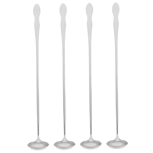 PRETYZOOM 4Pcs Cooking Utensils for Hot Pot Soup Kitchen Use Wide Bowl Design for Family Gatherings Long Handle