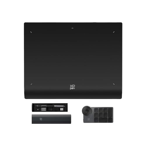 Image of XPPen Deco Pro XLW (Gen2) Wireless Professional Graphic Pen Tablet with 16384 Level Pressure Sensitivity, X3 Pro Battery Free Stylus & Mini Key-dial, Bluetooth connectivity (15 inchx9 inch)