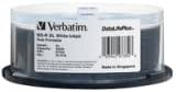 Verbatim Blu-ray Dual Layer BD-R DL Inkjet Printable Disc - 50GB - 120mm Standard - 25 Pack Spindle - 97334