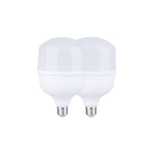 Kit com 2 Lâmpadas LED 50W High Power 6500K Luz Branca Fria E27 para Iluminação de Grandes Áreas (2)