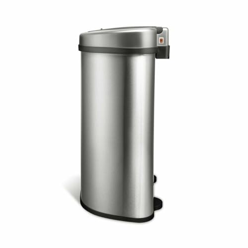 Caneca de Basura de 18 gal Sensor Movimiento Acero miniatura 2
