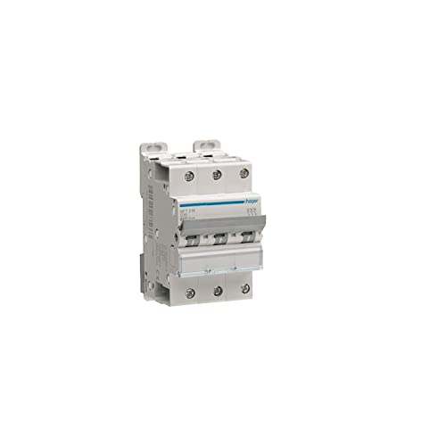 disjoncteur hager - 3 pôles - 20a - 6ka - courbe c - vis