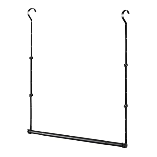 La Mejor Lista de Tubo para closet expandible Top 5. 50 Varillas para colgar en el clóset, barra de armarios de altura ajustable y ancho, extensor inferior para colgar ropa, barras colgantes resistentes para almacenamiento y...