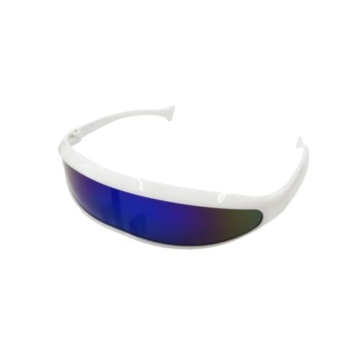 VIGUEUR UV400 Mirrored Sunglasses, Narrow Frame, Futuristic Design2