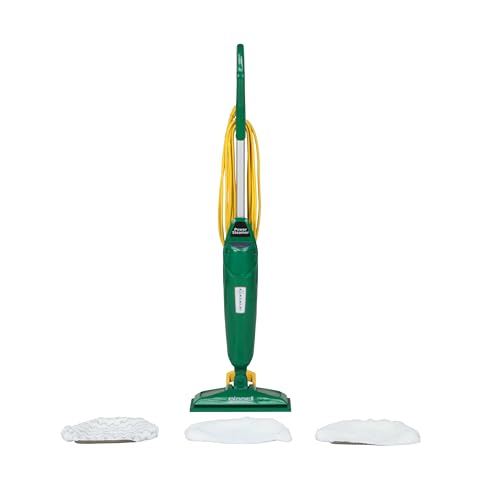 Bissell Commercial-BGST1566 Steam Mop Power Steamer, 12.5\" wide, comes with Two soft pads for every day and one scrubby pad for heavy messes,Green