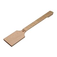 1. Crafted from maple wood with a paddle-shaped headstock, this electric guitar neck delivers a classic look and balanced tonal character for various playing styles. 2. Matte finish across the neck surface offers a smooth, non-reflective feel, reduci...