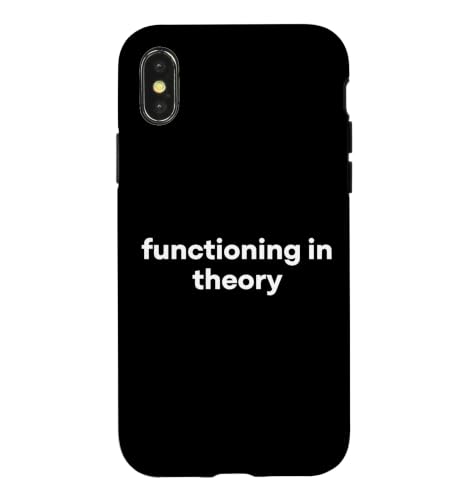 Functioning in Theory Funny Word Case for iPhone X/XS