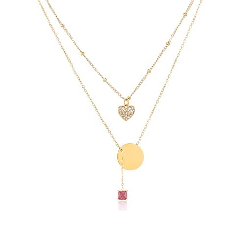 Colliers en diamant femme, bijoux tendance délicats avec pendentif or