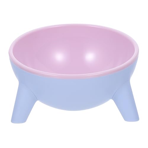 BESPORTBLE Stable 3-Legged Design Pet Double Bowl -Slip Leakproof Cat Feeder for Easy Cleaning