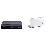 Xoro HRT 8770 Twin DVB-C/DVB-T2 Kabel FullHD Receiver, freenet TV, PVR, 1xUSB Schwarz & Oehlbach Scope Vision DVB-T2 HD Antenne - Digitale Zimmerantenne - USB Strom - Weiß