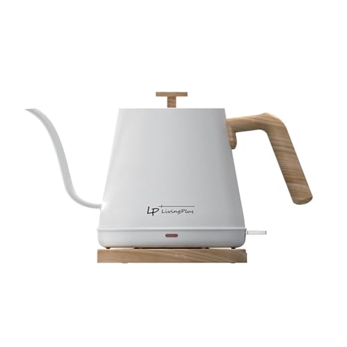 Tetera Eléctrica Moderna con Pico Largo de Acero Inoxidable 0.8L miniatura 1