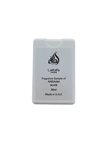 Image of Lattafa Ansaam Silver Eau De Parfum Spray for Unisex, 20ml /0.67 Oz