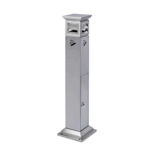 FUHAI-666 Cendrier sur Pied Cendrier extérieur à Plusieurs Sorties de fumée, cendrier sur Pied Fixe en Acier Inoxydable Intérieur/Extérieur Cendrier