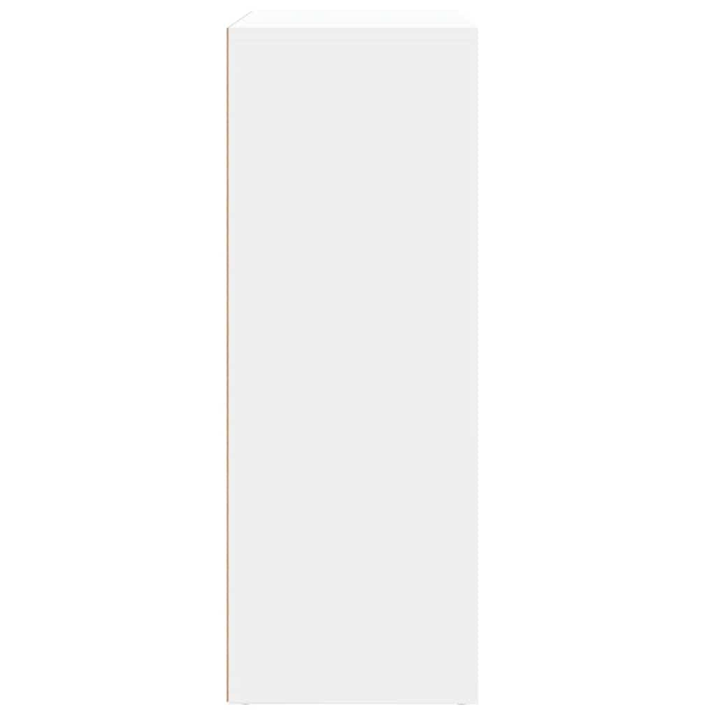 vidaXL Aparador, Alacena Alta con Almacenamiento, Armario Auxiliar de Buffet, Mueble para Salón Cocina Pasillo, Madera de Ingeniería Blanco