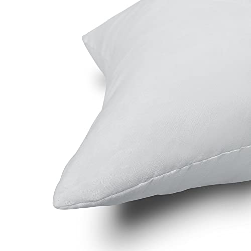 Image of EDOW Throw Pillow Inserts, Set of 2 Lightweight Down Alternative Polyester Pillow, Couch Cushion, Sham Stuffer, Machine Washable. (Grey, 16x16)