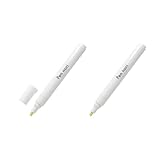 【2本セット】貼ってはがせる！ふせんのり ペン型｜メモやプリント整理に便利な再剥離のり 5ml×2