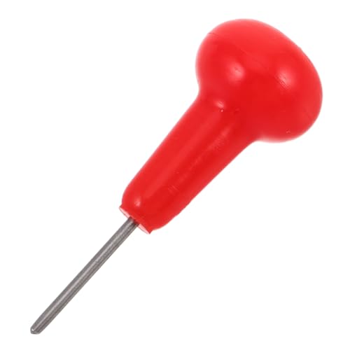 WESIEVYA Braille Stylus Pen for Blind Students Red Round Tip Tactile Writing Tool Braille Writing Accessory for Visually Impaired Embossing Device