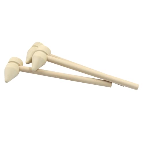 Image of Litoexpe 12pcs Mini Wooden Hammers 37x15mm