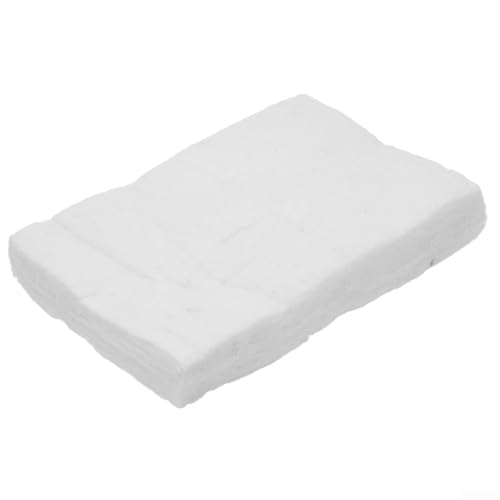Manta de fibra de silicato de magnesio y calcio para chimenea y estufa de seguridad, lana de cerámica resistente a altas temperaturas para quemadores de bioetanol (30 x 20 x 5 cm)