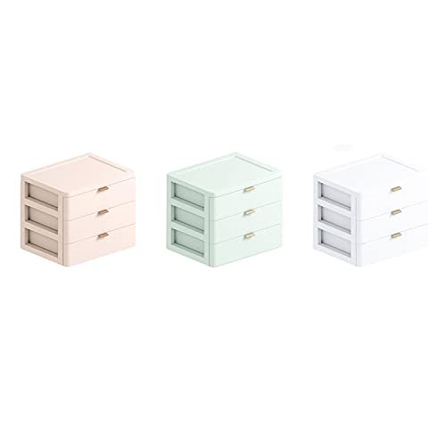 Organizer da scrivania per Ufficio a 3 Livelli, cassetto, Accessori da Bagno, Scatola portaoggetti per Cosmetici, Trucchi, Gioielli