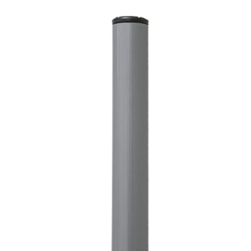 amig Round Table Leg 30 x 100 mm Silver Steel, Multicoloured, diameter 30 x 100 mm - Image 2