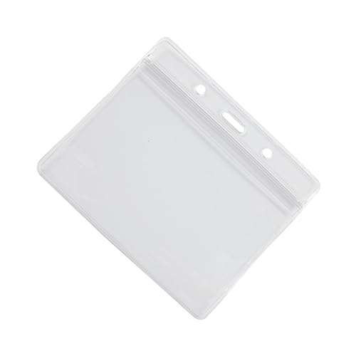 Porte-badges d'identité en plastique Lurrose avec cordon pour carte de bureau lot de 100 pièces
