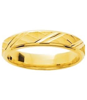 Alliance Mariage Or 18 carats 4 mm KERRAN 47 : l'anneau confortable à porter au quotidien