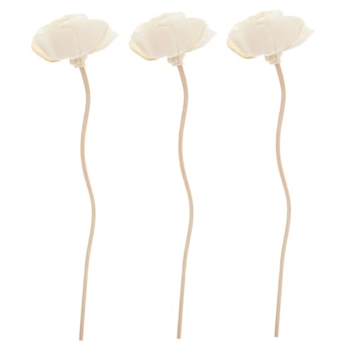 HOMOCONO 3pcs Wedding Sticks Elegant Room Diffuser Flowers Stylish Fragrance Diffuser Refill for Decor Create Relaxing Atmosphere