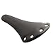 Rivet PU Leather Fixed Gear for Bike Saddle, Comfortable Track for Bicycle Cycling Seat with High Density Foam and Stainless Steel Rivet Design, 28cm Length, Green(Black)