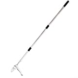 Extractor de césped ergonómico de pie con garras de metal reforzadas para una extracción eficaz de raíces en varios suelos