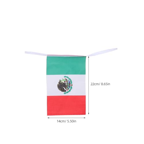 Drapeaux mexicains en guirlande pour décorer un anniversaire - 3