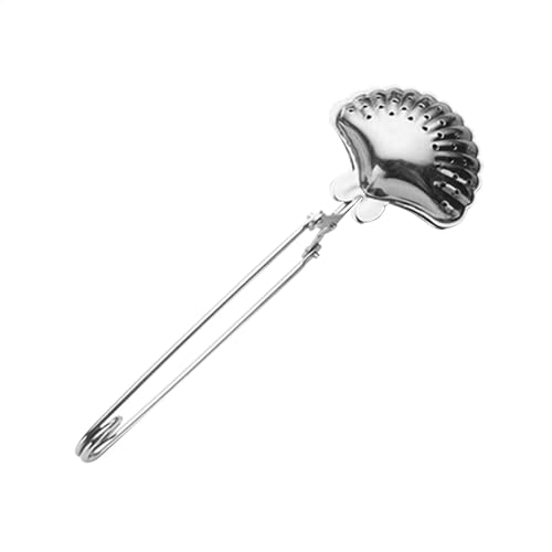 Set of 4 Tea Tongs, Tea Infuser in Ball Shape Made of Rustproof Stainless Steel Strainer for Loose Tea Infuser for Loose Leaves, Ergonomic Handle Tea Strainer for Loose Tea, Sieve Tongs for Tea