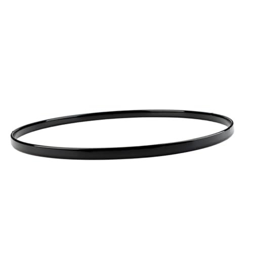 Aro de tambor de goma negro BESPORTBLE para percusión: hardware para batería que mejora el sonido y el rendimiento, ideal para músicos profesionales y entusiastas miniatura 1