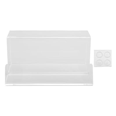 Acrylic Record Stand, Retro Album Holder Rack for LP Display, Sturdy and Lightweight Record Storage with Vintage Design, Perfect for Turntables and Music (Clear)