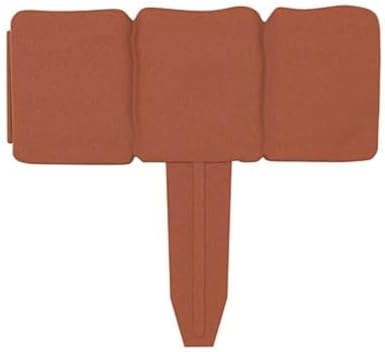 Pure Garden 50-LG5095 Plastic Garden Edging Stone, Terracotta