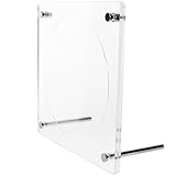 OUNONA Acryl CD Ständer 15x15cm Transparent für Zuhause und Schreibtisch Dekorativer und Stabiler CD und Dvd Halter Multifunktionales Präsentationsrack