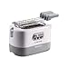Ariete 159 Toastime, Tostapane bianco, Capacità 2 fette, 9 livelli di doratura, 700 W, 3 funzioni, Bianco