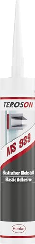 TEROSON MS 939, starker Einkomponenten-Montagekleber für Metall und Kunststoffe, Karosseriedichtmasse zum elastischen Dichten, elastischer Karosseriekleber mit hoher Anfangsfestigkeit, 1x290ml