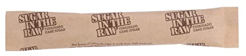Sugar In The Raw Packets - Individual Brown Sugar Packets For Coffee - 5 Grams Euro Sticks Organic Cane Sugar Packets 500 Count