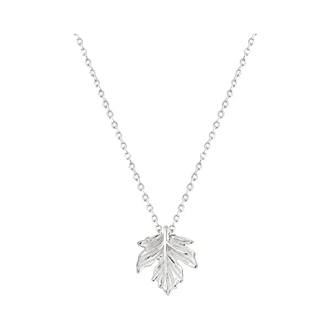 Necklaces for Women,925 Sterling Silver Maple Leaf Necklace Cover