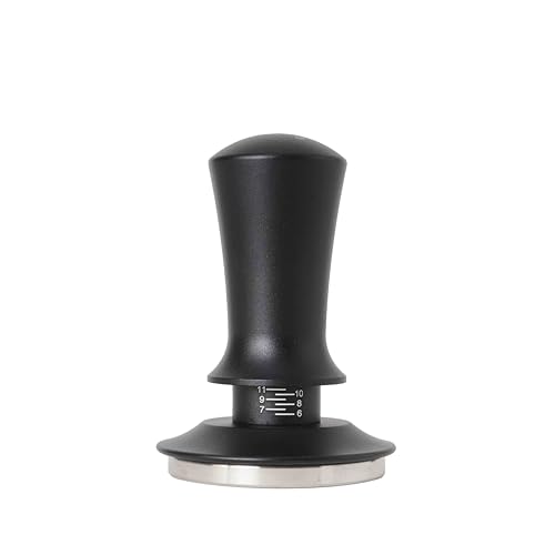 VIA CREMA Pressa per caffè macinato, elegante timbro per caffè espresso come manomissione barista, pressione di contatto calibrata, pressione di contatto 11,3 kg (54 mm)