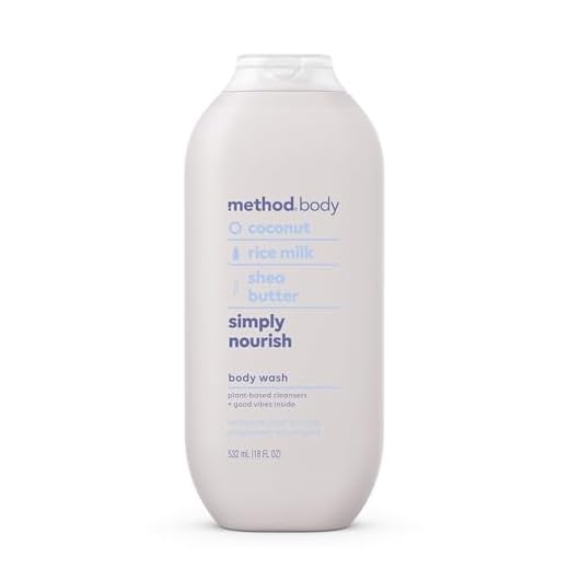 Method Body Wash, Simply Nourish, Paraben and Phthalate Free, 18 oz (Pack of 1)