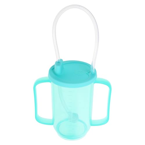 CONGARTENO 目盛り付き高齢者用介護コップ こぼれにくい二重機能 飲みやすい抗むせ飲料カップ 在宅 施設対応