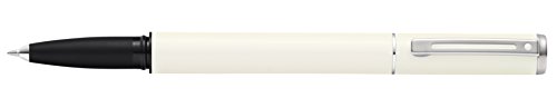 Sheaffer Pop Glossy White Gel Rollerball Pen With Chrome Trim #TOP5