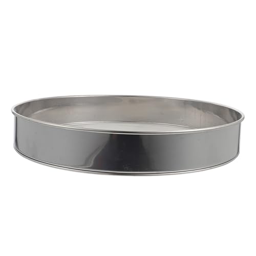 Cabilock Tamizador de Harina de Acero Inoxidable de Práctico Colador Manual para Polvo Fino Multiusos Ligero y Fácil de Limpiar para Repostería y Cocina