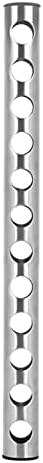 Zerone Wine Rack, Stainless Steel Tubular Wine Rack Wall-Mounted Wine Holder Wine Shelves Home Kitchen Decoration for Home Kitchens, Bars and Restaurants (12 Holes)